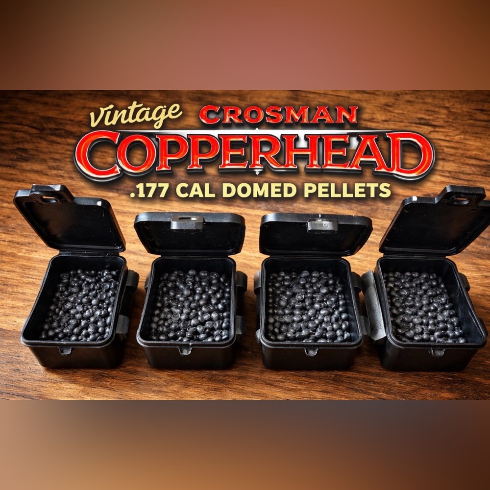 🔥Vintage Crosman Copperhead .177 Cal Domed Pellets Copperhead USA Old-School